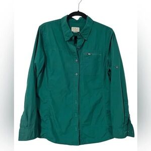 L.L. Bean outdoor forest green Long Sleeve Shirt
